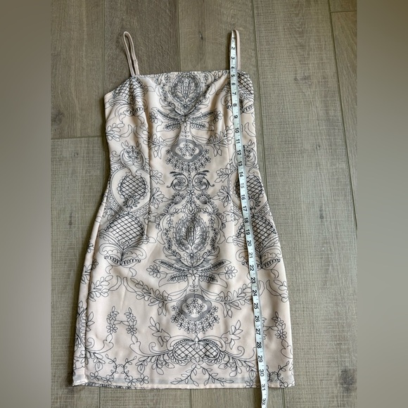 Tan Embroidered Dress Donna Mizani at Revolve - Picture 5 of 7